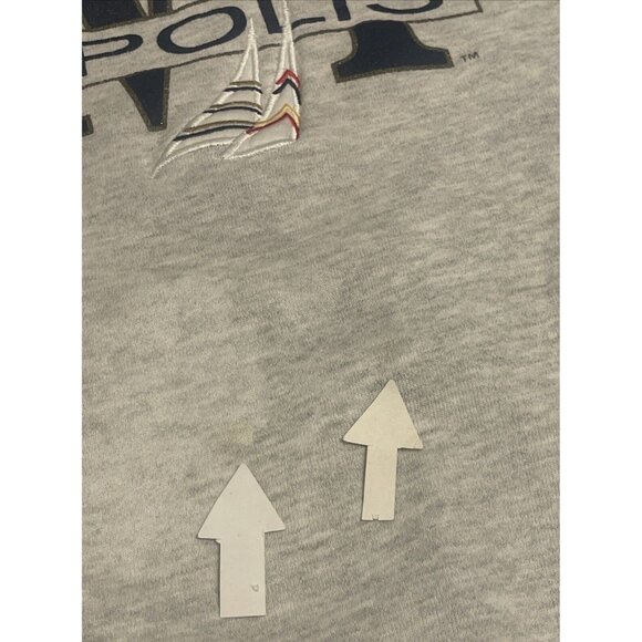 Vintage 90s Medium Navy Annapolis Academy MV Sport Crewneck Sweatshirt USA - Picture 5 of 8